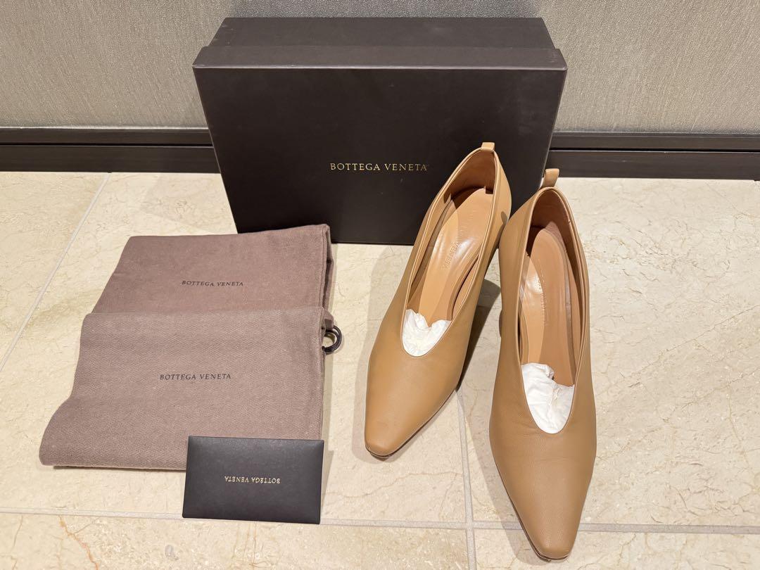 Bottega Veneta アーモンドトゥハイヒール 38サイズ NUDE（楽天