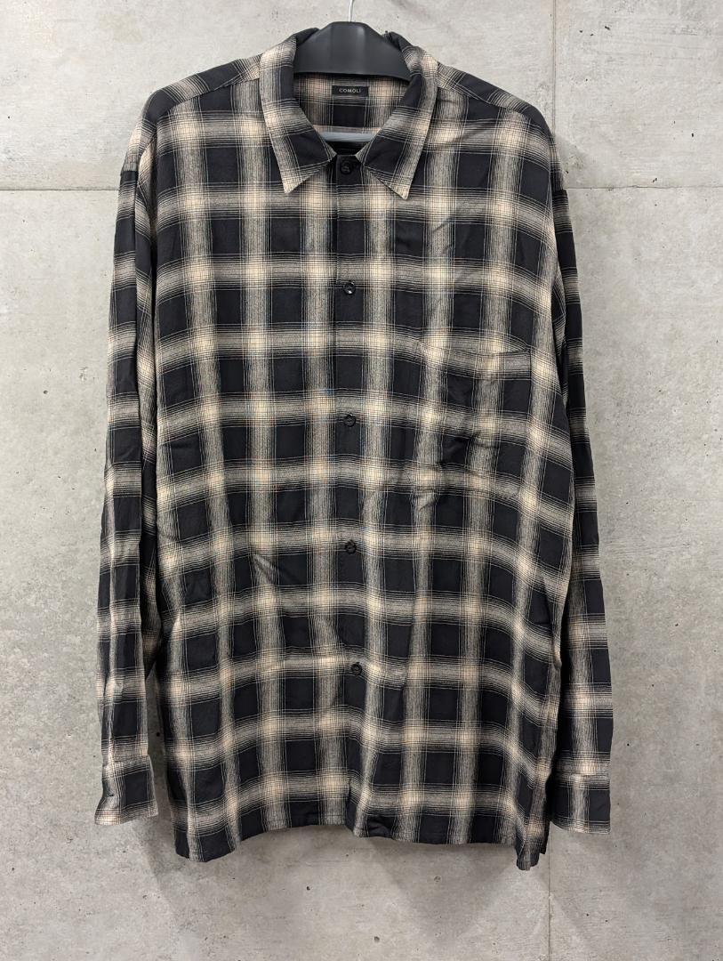 COMOLI コモリ レーヨンオープンカラーシャツ 23SS サイズ4