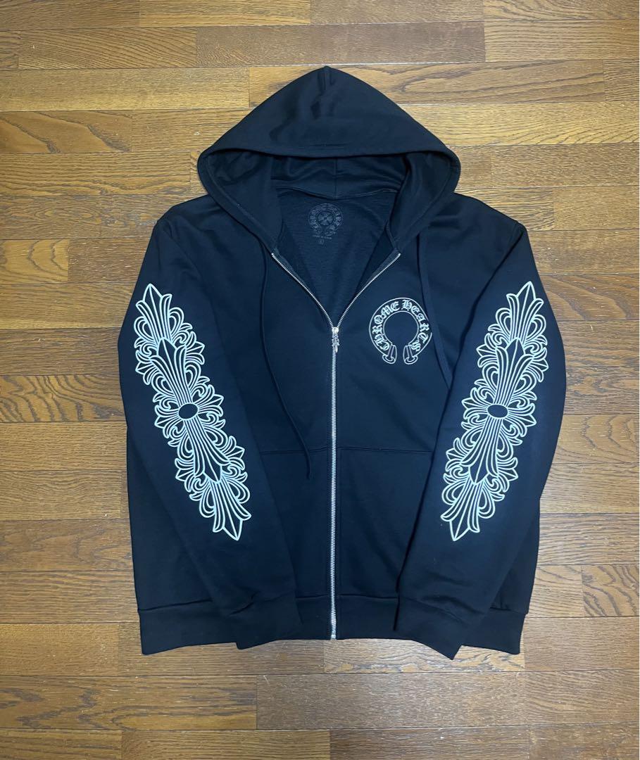 CH クロムハーツホースシュー&フローラルクロス ジップアップ