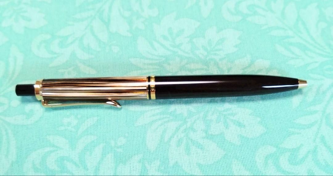 Pelikan ボールペン ゴールド（茶縞） 専用ケース付き（ペリカン
