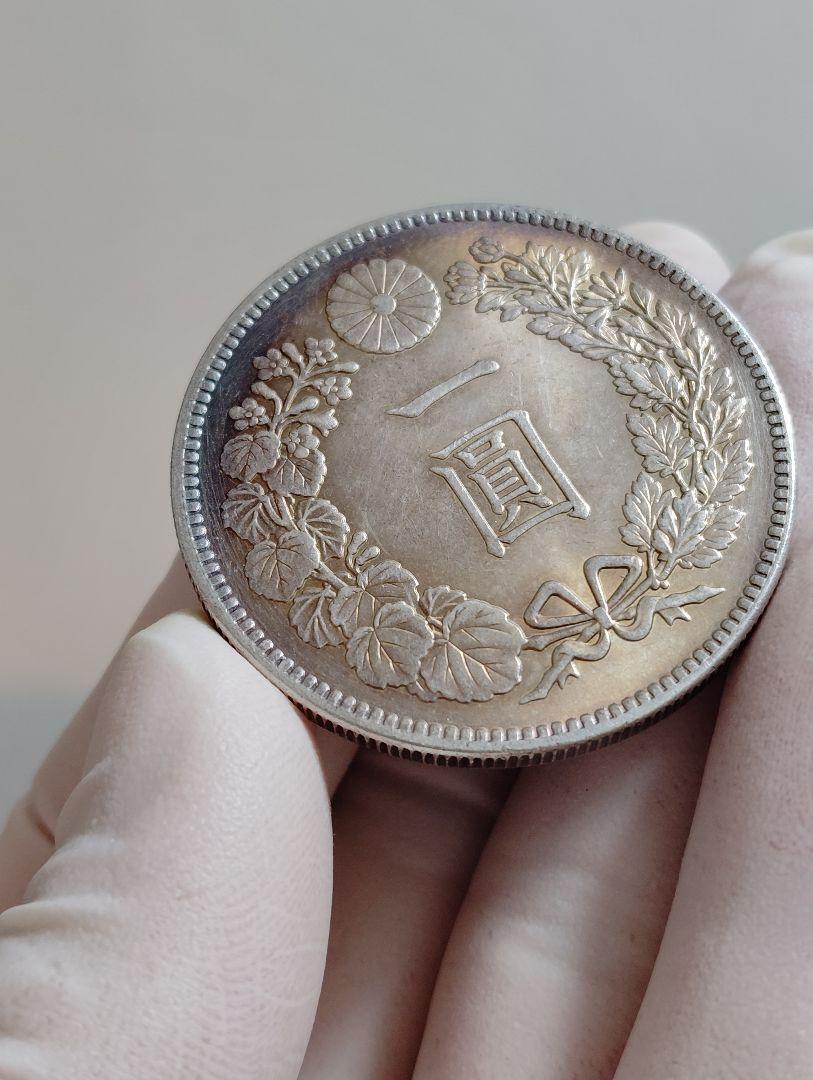 【極希少】明治25年　1円銀貨　一圓銀貨　前期　未使用　　NGC UNC 極希少】明治25年 銀貨 一圓銀貨 前期 未使用 NGC UNC