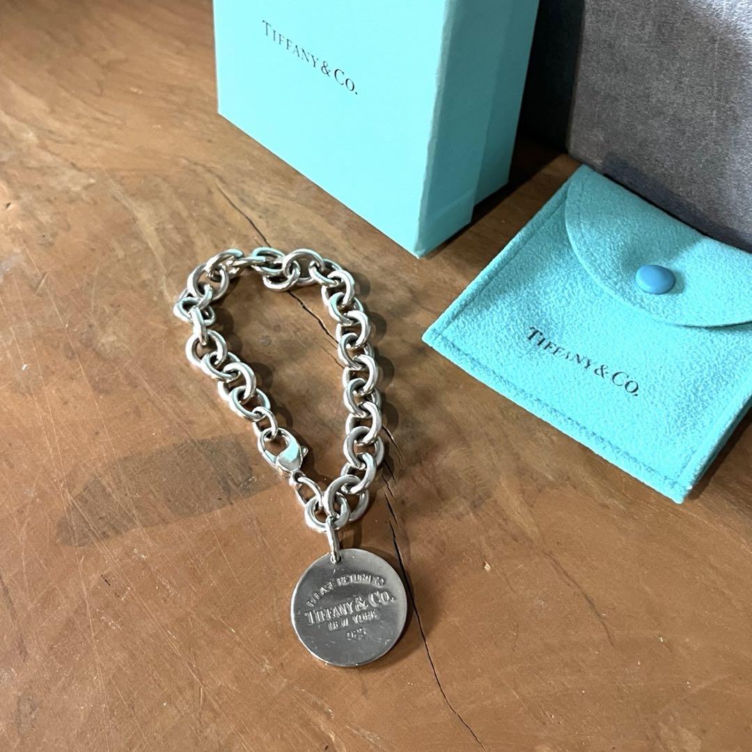 Tiffany & Co. シルバーチェーンブレスレット ◇Tiffany&Co ティファニー◇シルバー チェーンブレスレット男女
