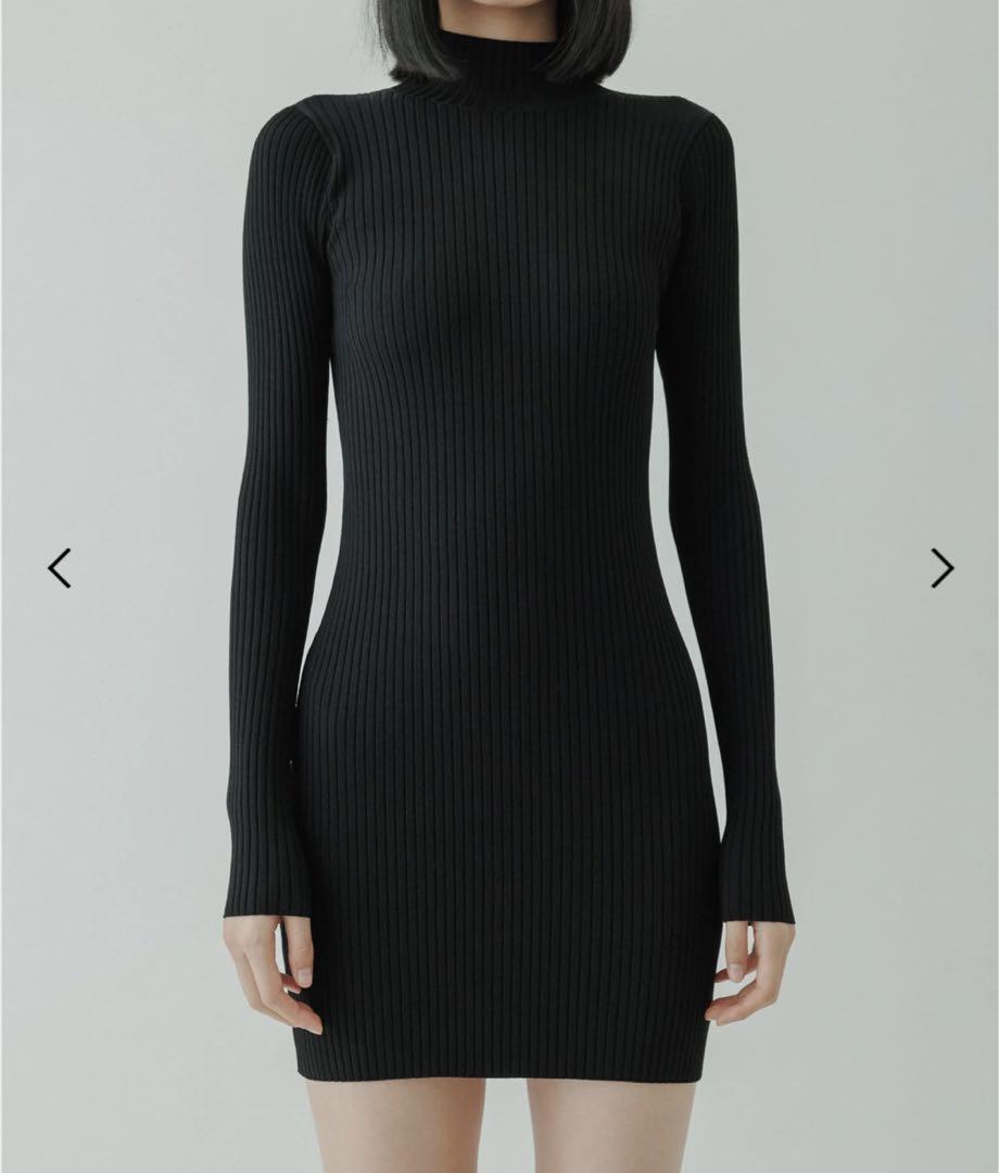yo biotop ワンピース 期間限定 yo BIOTOP Turtle rib dress（BIOTOP(ビオトープ