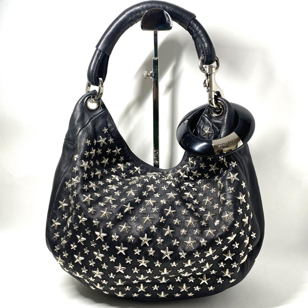 JIMMY CHOO スカイバック BLACK シルバースタッズ（JIMMY CHOO
