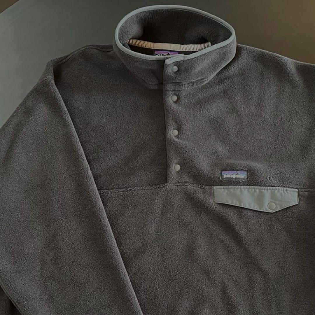 野村周平 M Patagonia シンチラ パタゴニア フリ ース スナップT黒 PatagoniaシンチラスナップT】野村周平、キムタク着用