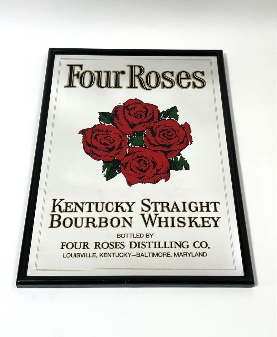 Vintage Four Roses パブミラー　フォアローゼズ　ビンテージ　鏡 2025年最新】フォアローゼス 鏡の人気アイテム - メルカリ
