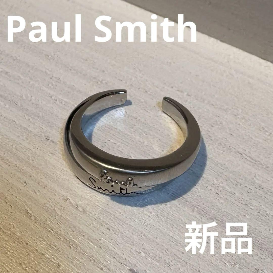 【Paul Smith】Coo!\"Cropped Logo\"コンビメタル オープンリング Cropped Logo