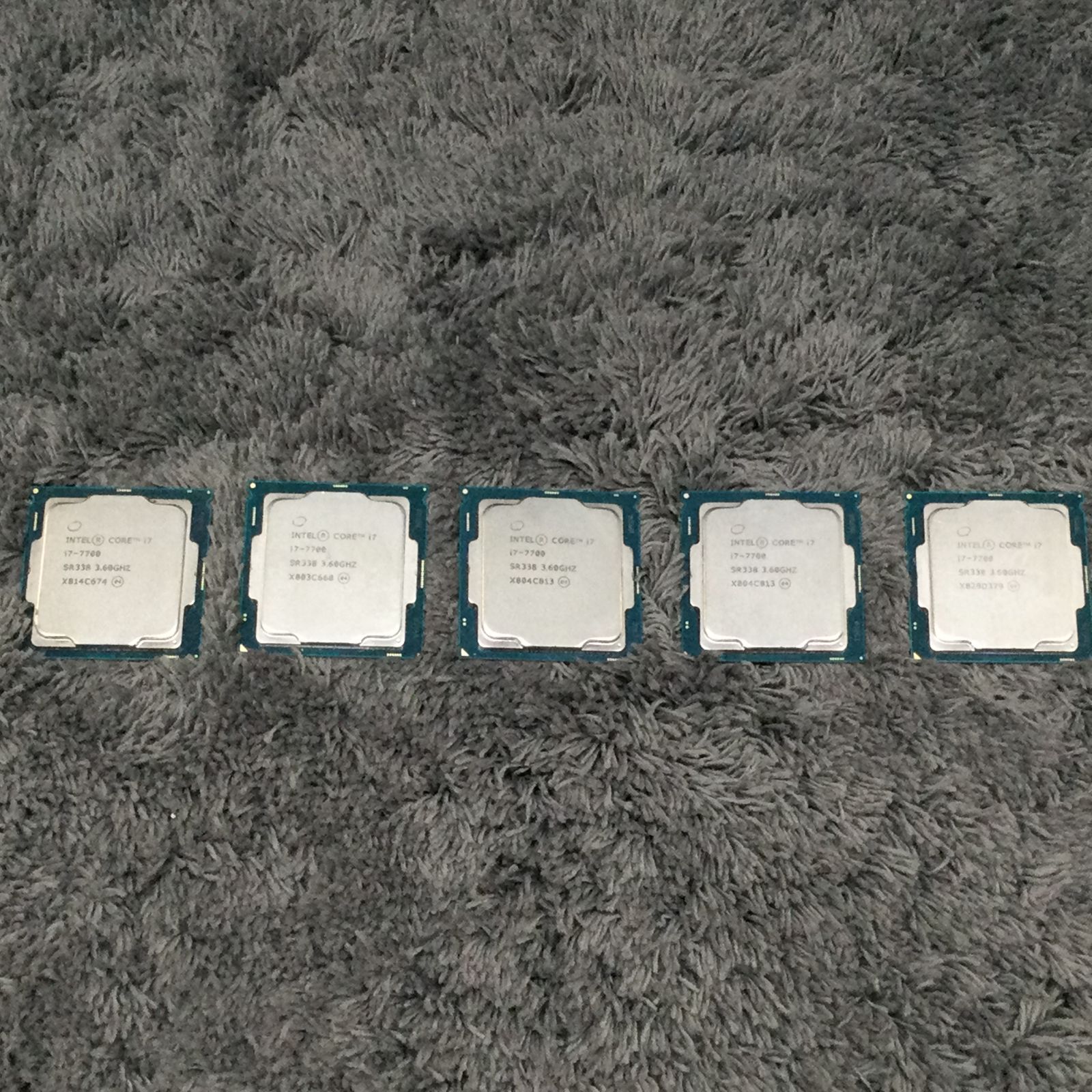 core i7 7700 5個まとめ売り動作確認済み ⑤ INTEL Core i7-7700 計5枚セット CPUまとめ売り