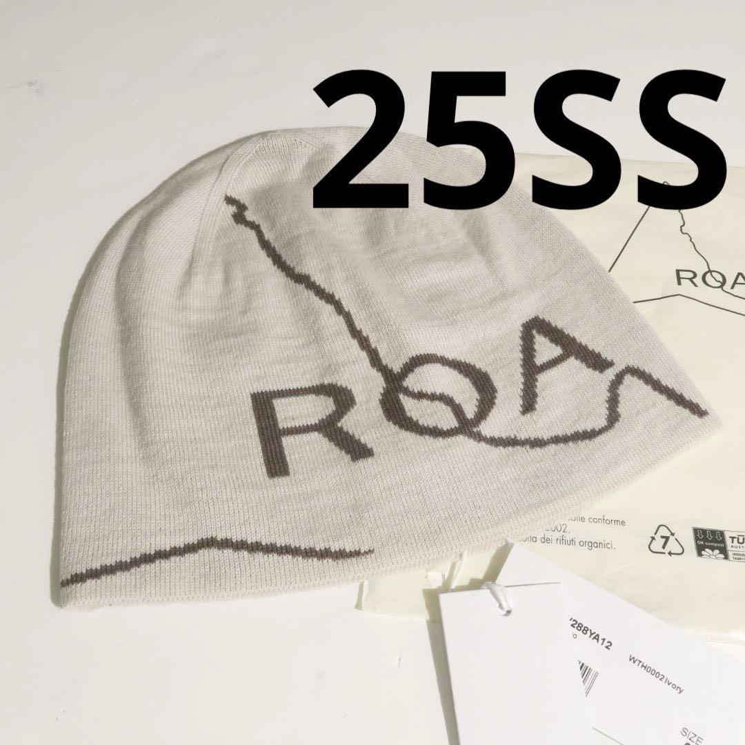 25ss ROA Beanie logo ロア ビーニー IVORY（ROA / ロア】BEANIE