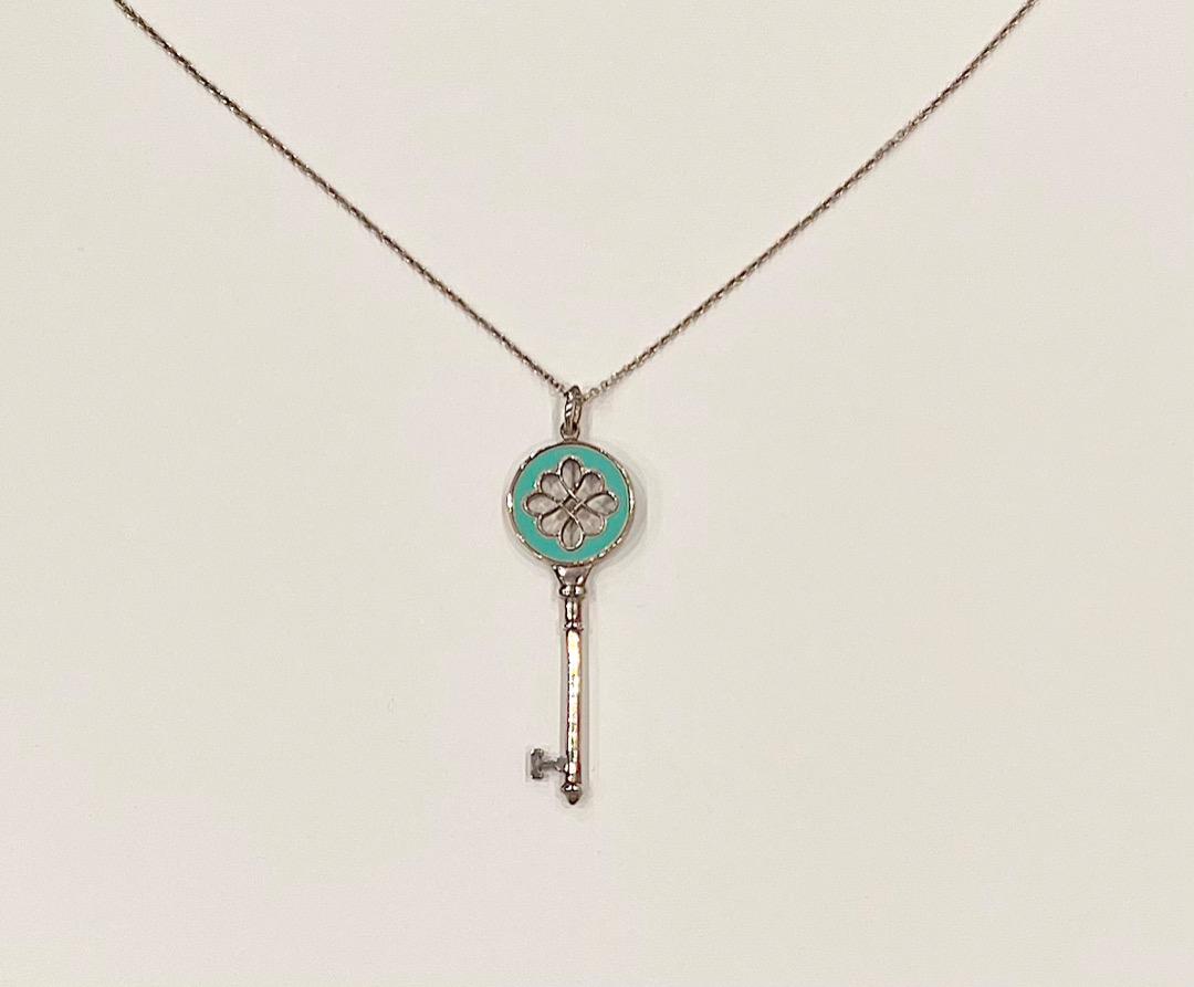 希少 TIFFANY & CO ティファニー ブルー ブロッサム キーネックレス 希少 TIFFANY & CO ティファニー ブルー ブロッサム キー