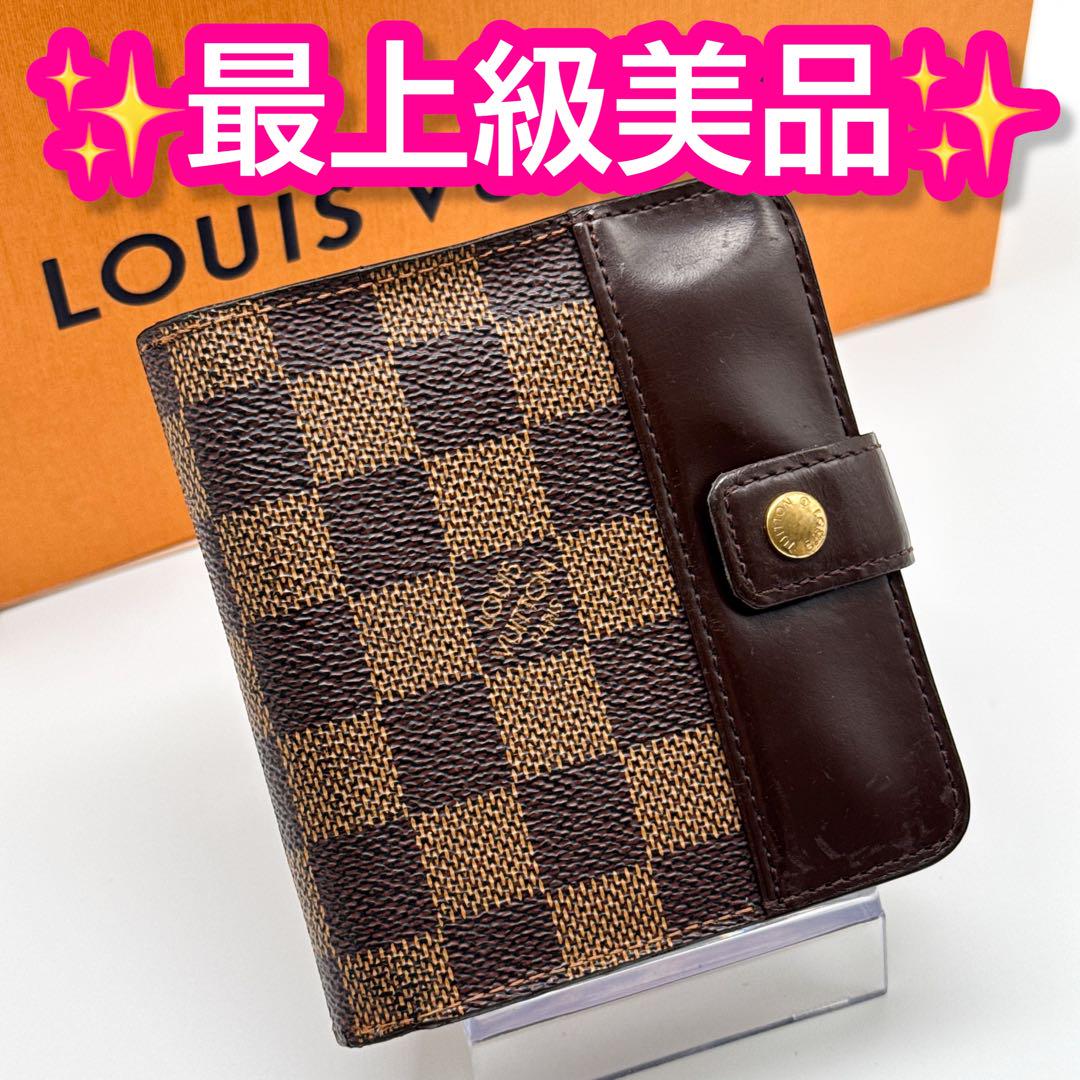 ルイヴィトン ダミエ コンパクトジップ 二つ折り財布 財布 ジッピー コイン ルイヴィトン ダミエ コンパクトジップ 二つ折り財布 財布
