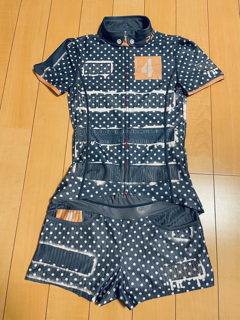 【美品】パンダーニ　サイクルジャージ　上下セット　セットアップ Amazon.co.jp: サイクルジャージ 上下セット 半袖 夏 前ジッパー
