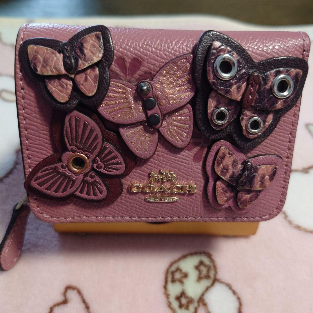 ✨美品✨COACH コーチ　バタフライ　コインケース　蝶　レザー　ブラウン コーチ COACH 財布 （ブラウン） -waja bazar - 海外