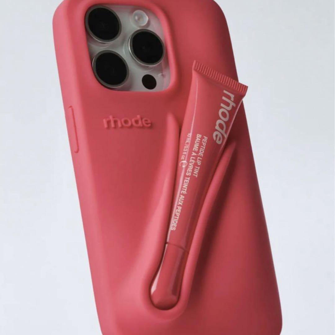 セット売りrhode skin iphone15proケース、リップ　セット US発）rhode skin iPhoneケース＋リップティント セット (rhode