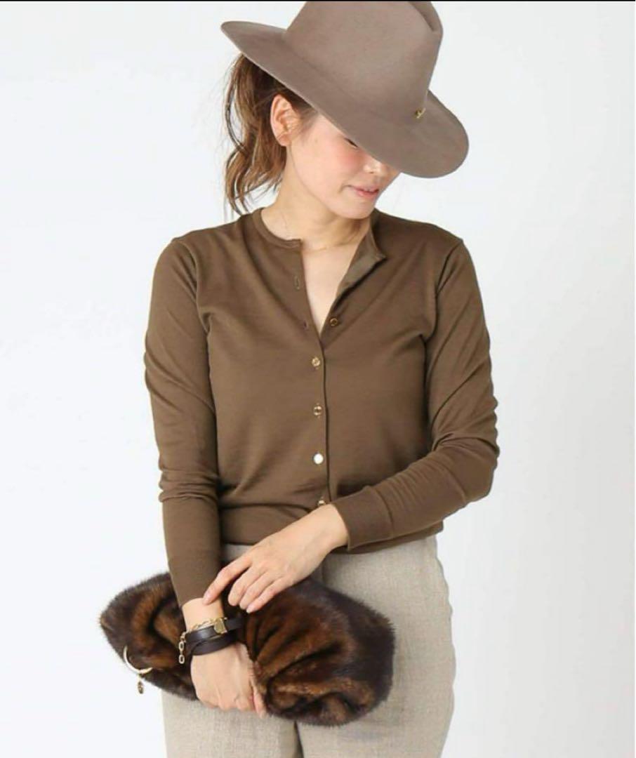 ★美品★MUSE de Deuxieme classeニットカーディガン36BR MUSE de Deuxieme Classe 「MUSE classe」 ニットカーディガン