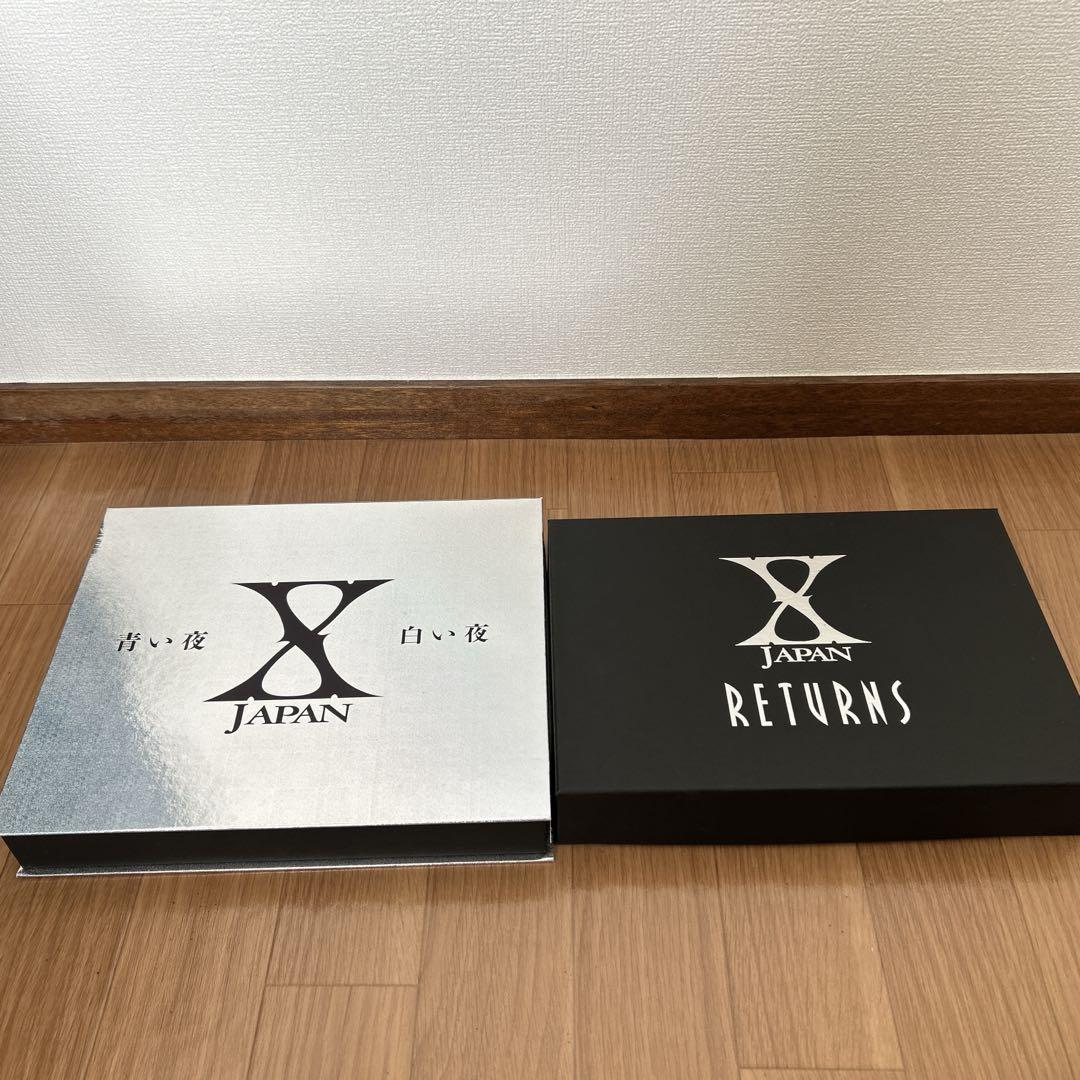 XJapan 青い夜白い夜・RETURNS 完全版 DVD-BOXセット X JAPAN (エックスジャパン) DVD 青い夜 白い夜 完全版 〇