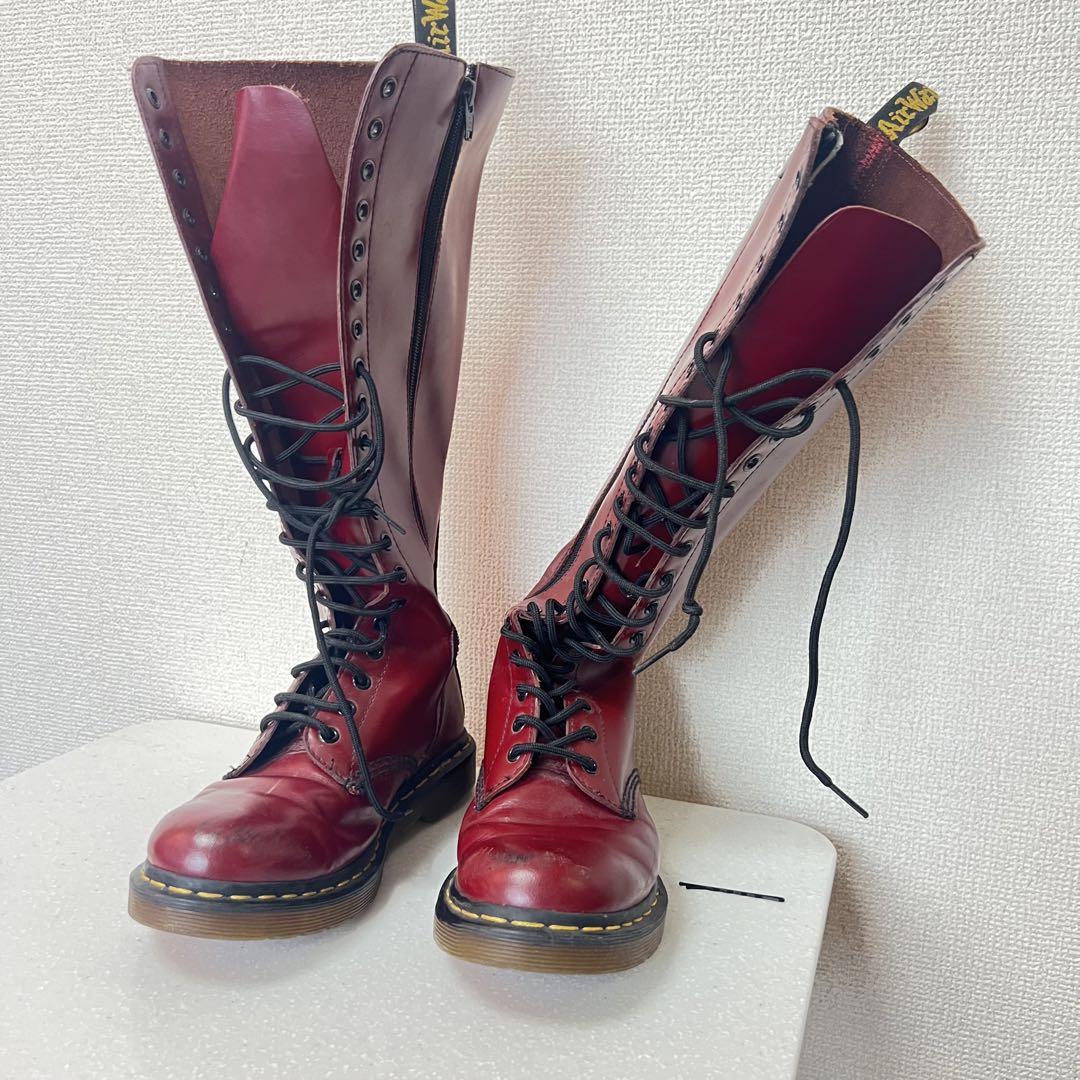 【未使用品】ドクターマーチン　14ホール　チェリーレッド　1914 UK6 Dr.Martens ドクターマーチン 14ホール ブーツ イングランド製