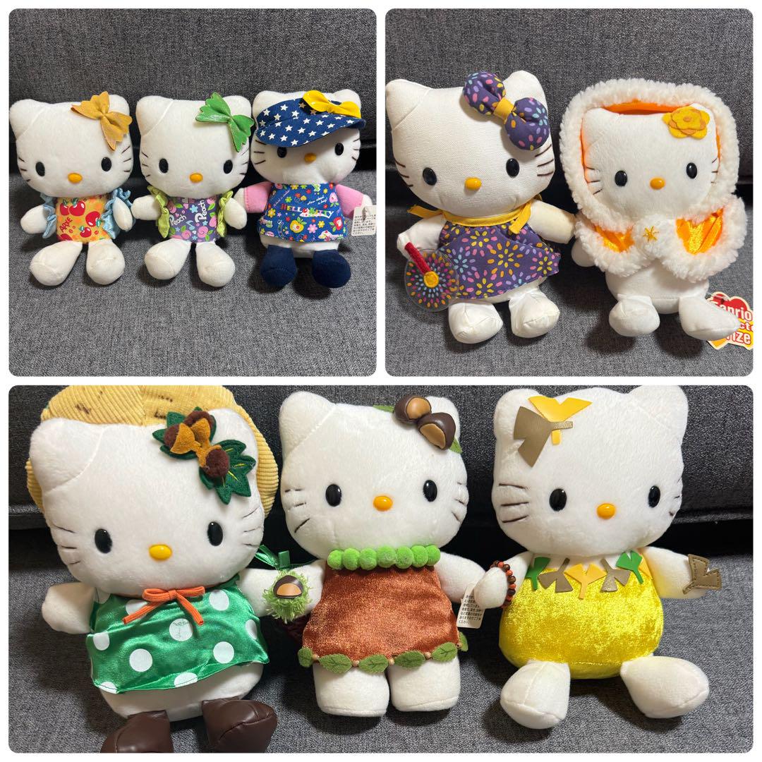 ハローキティ♡レトロ　大量8点ぬいぐるみ ハローキティ♡レトロ 大量8点ぬいぐるみ （ハローキティ金魚
