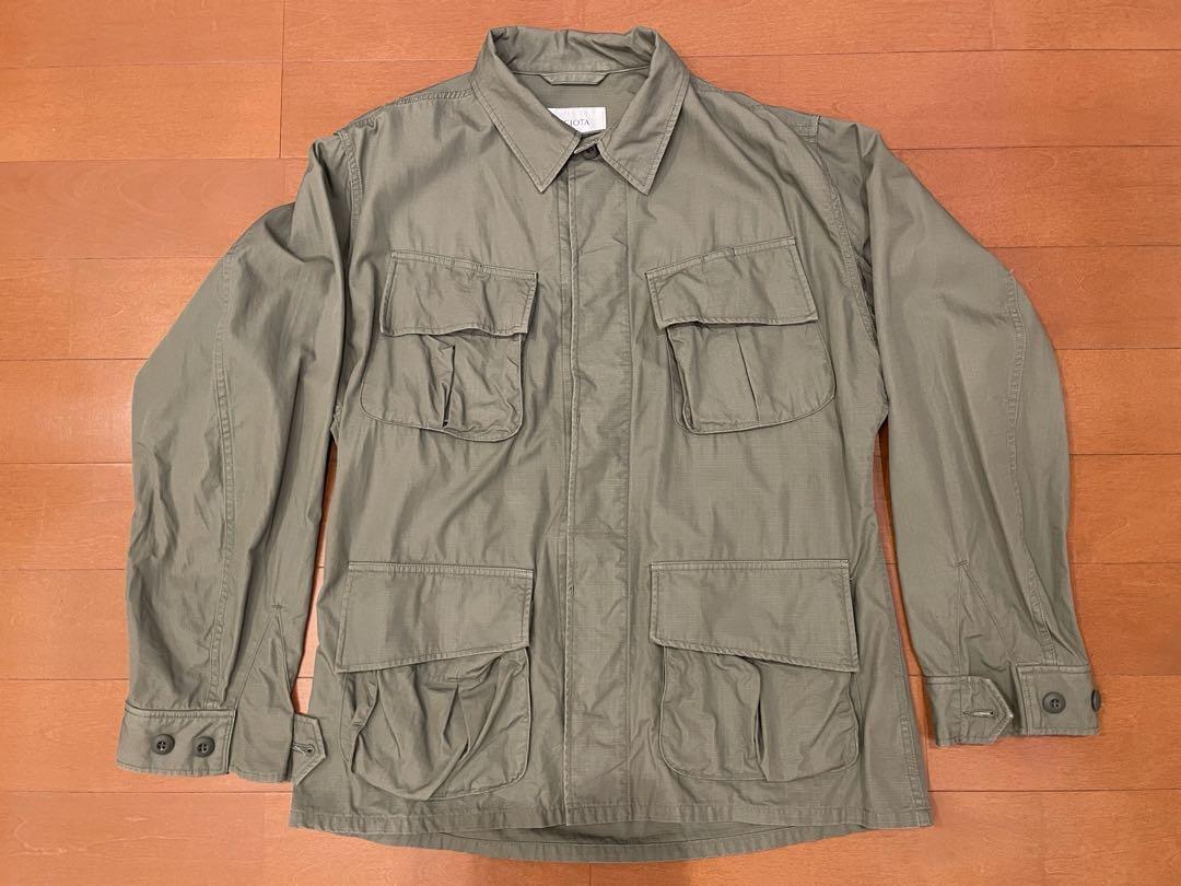 CIOTA ミリタリージャケット オリーブグリーン　コットン　美品　サイズ5 CIOTA ミリタリージャケット オリーブグリーン コットン 美品
