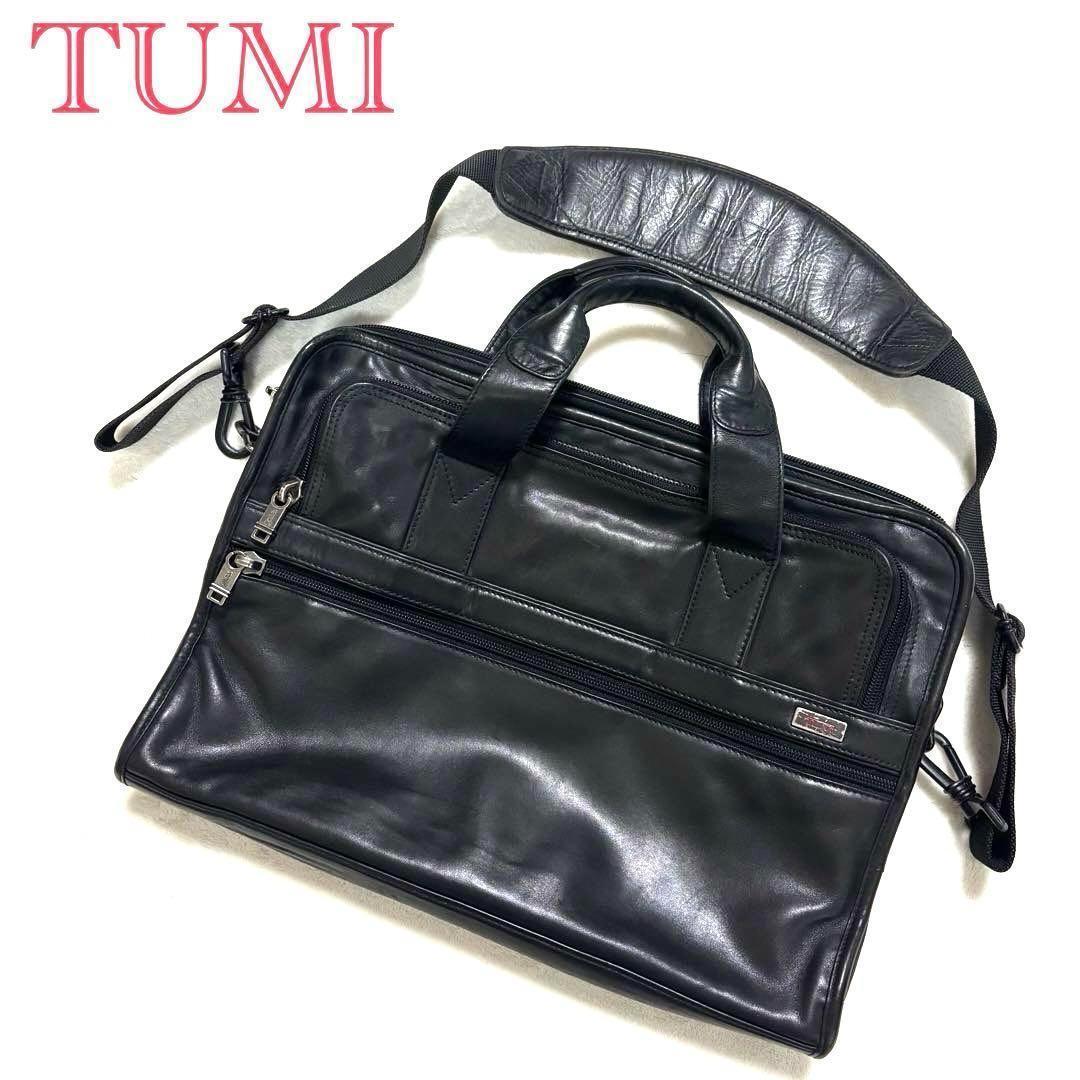 TUMI ビジネスバッグ レザー ブリーフケース 2way メンズ