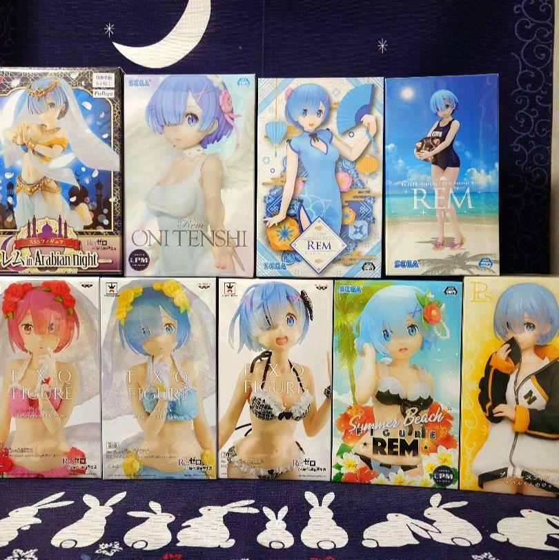 リゼロ　フィギュア　まとめ売り　レム　ラム　エミリア　美少女　18点 リゼロ フィギュア まとめ売り レム ラム エミリア 美少女 18点