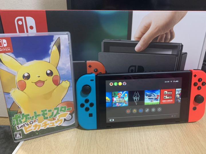 任天堂switch 本体 let's goピカチュウ セット（任天堂 Switch