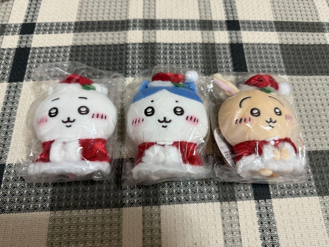 【お顔厳選.新品.未開封】♡サンタさんだ！持ちますマスコット　うさぎ♡ ちいかわサンタさんだ！持ちますマスコットちいかわハチワレ