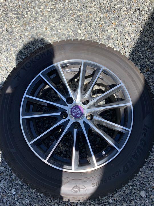 ヨコハマ スタッドレス タイヤホイール 155/65R14 4本中2本 ② iceGUARD 2025年製 ヨコハマ アイスガードセブン IG70 155/65R14