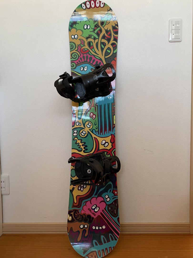 新品 108cm キッズ ジュニア 子供向け スノーボード ビンディングセット キッズ・ジュニア用のスノーボード用ビンディングのおすすめ