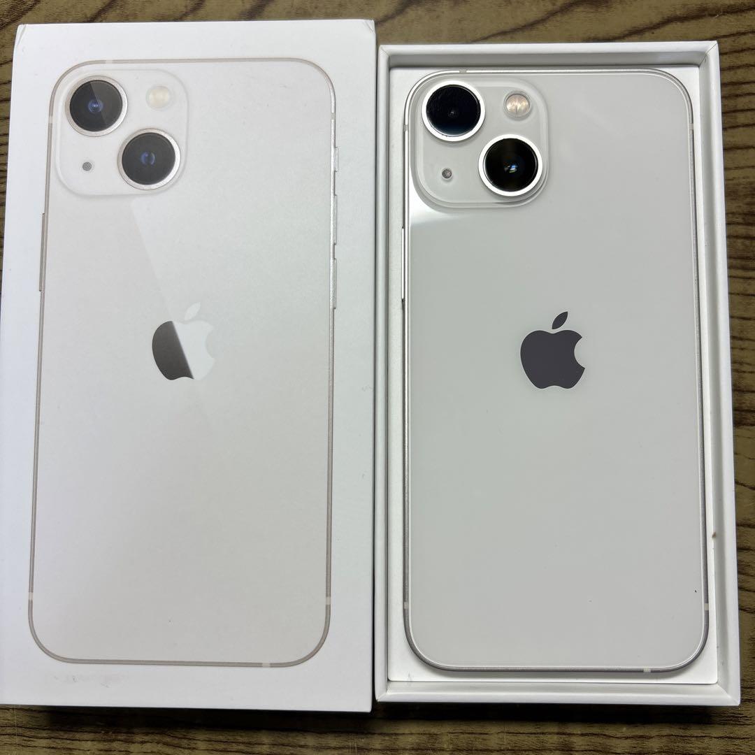 電池新品 iphone 13mini 128GB スターライト 本体 完動品 iphone 13mini 128GB スターライト 国内版 SIMフリー 「美品