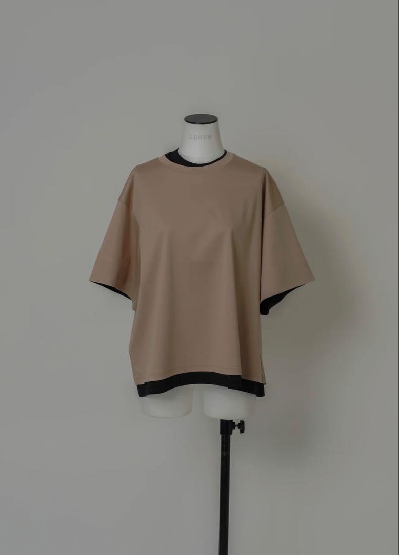 lohen ローヘン バイカラーレイヤードT shirt ベージュ lohen ローヘン バイカラーレイヤードT shirt ベージュ（60