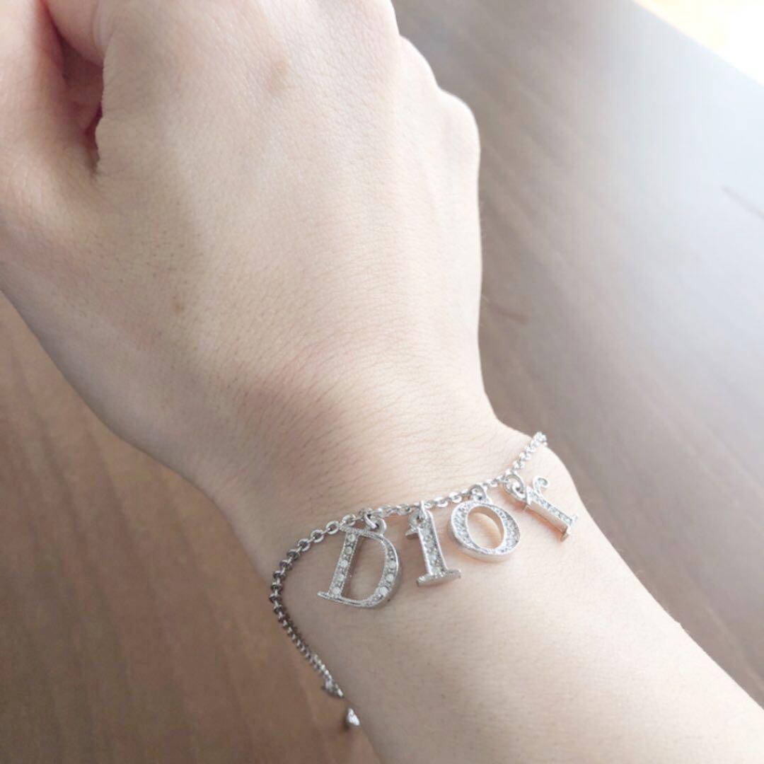 極美品　クリスチャンディオール　DIOR ブレスレッド　ロゴ　ゴールド ディオール ブレスレット DIOR MULTI-CHAIN PETIT CD BRACELET