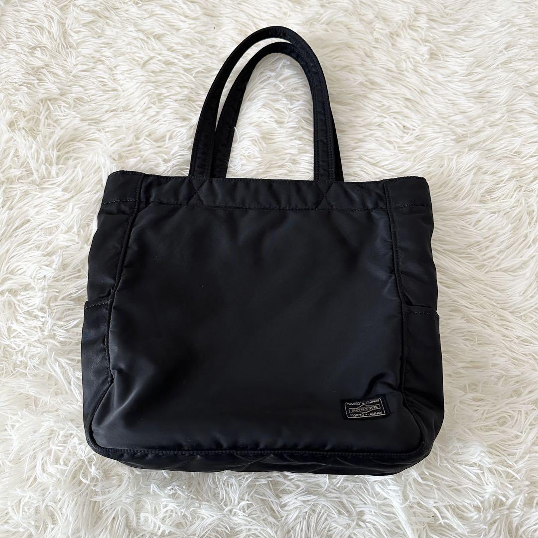 美品PORTER CREAM トートバッグ A4収納可能 肩掛け ブラック