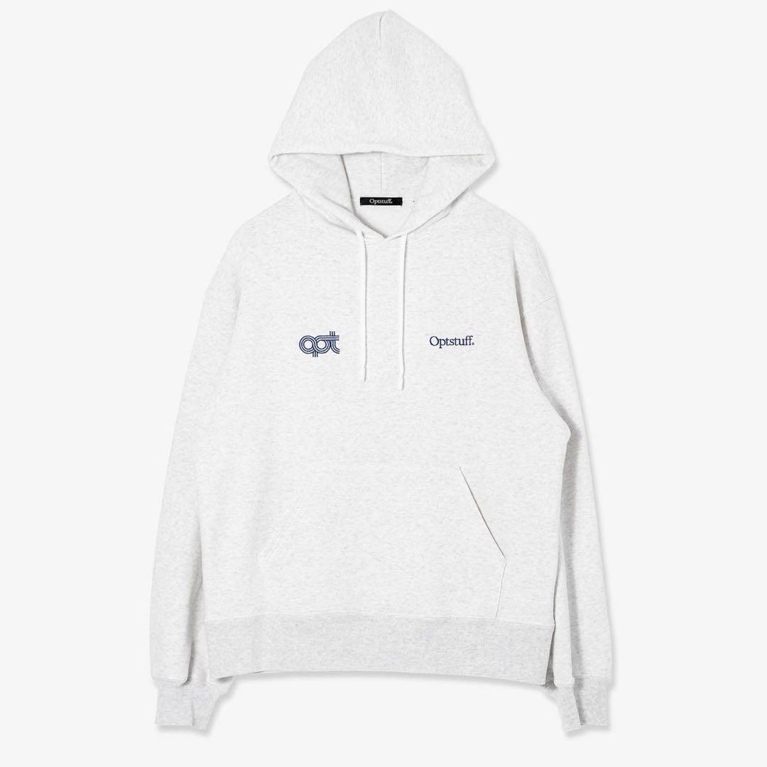 optstuff オプトスタフ　スウェットパーカー OptstuffパーカーXL （OPTSTUFF】CREWNECK SWEAT SHIRT（GRAY））