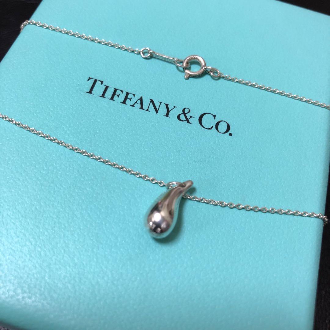 Tiffany & Co. シルバー925 ネックレス ティアドロップ エルサ・ペレッティ ティアドロップ ペンダント スターリング