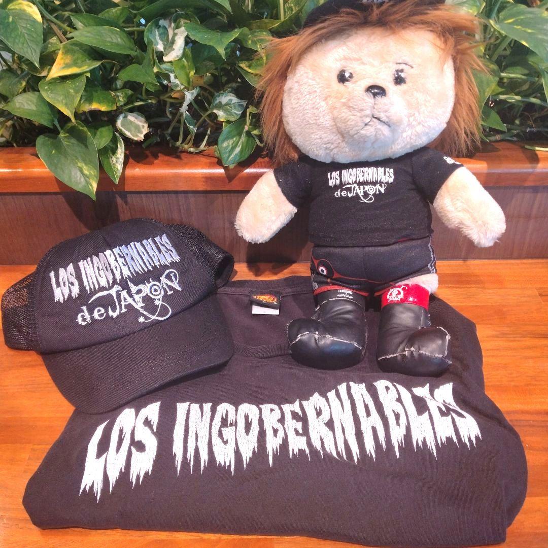 LOS INGO JAPÓN ぬいぐるみ(内藤哲也)・Tシャツ・キャップ3点