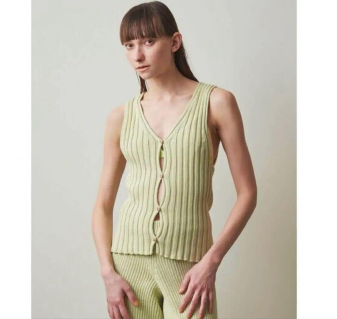 お値下げ中＜BASERANGE＞LOULOU VEST/ベスト BASERANGE LOULOU VEST ベースレンジ ベスト カーディガン（Base
