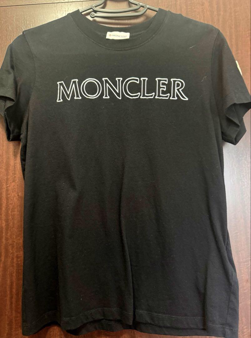 MONCLER ブラック Tシャツ（ブラック Tシャツ : Tシャツ