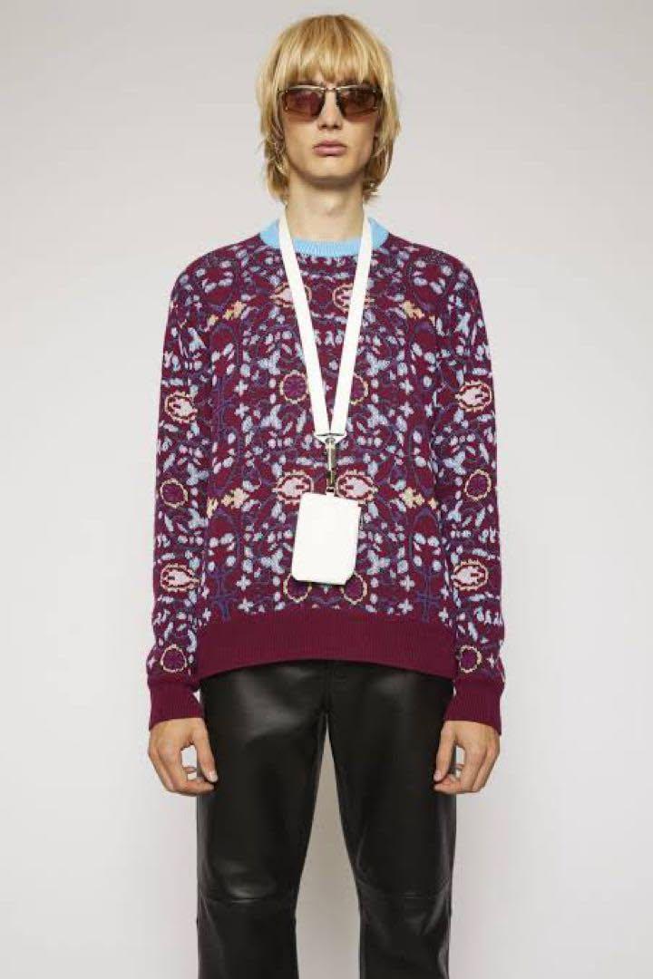 Acne Studious アクネストゥディオズ 総柄 ニット ジャガード