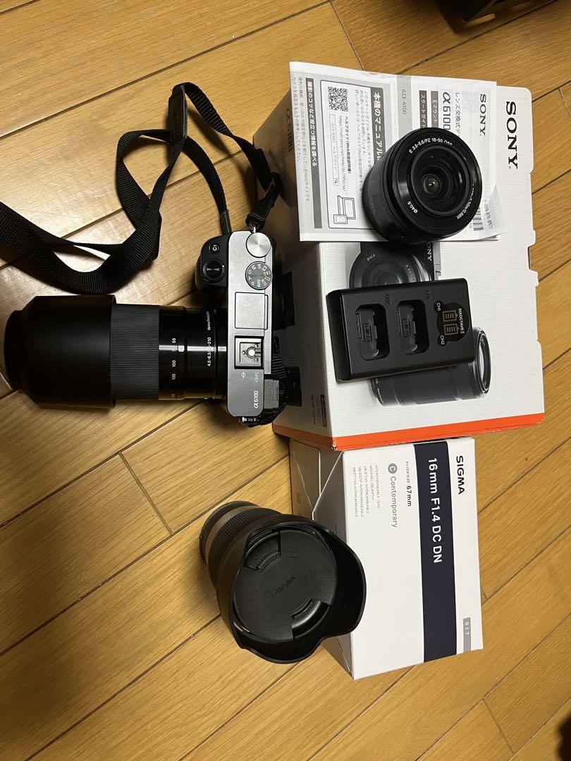 SONY α6100 ダブルレンズキット+ SIGMA 16mm F1.4セット SONY α6100 ダブルレンズキット+ SIGMA 16mm F1.4セット（SONY