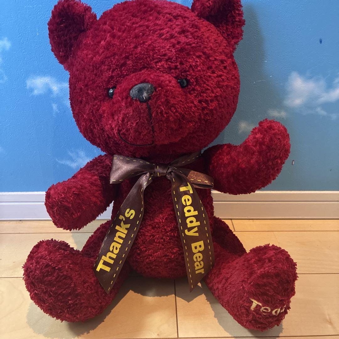 赤いテディベア Teddy!（シュタイフ テディベア レプリカ 1912