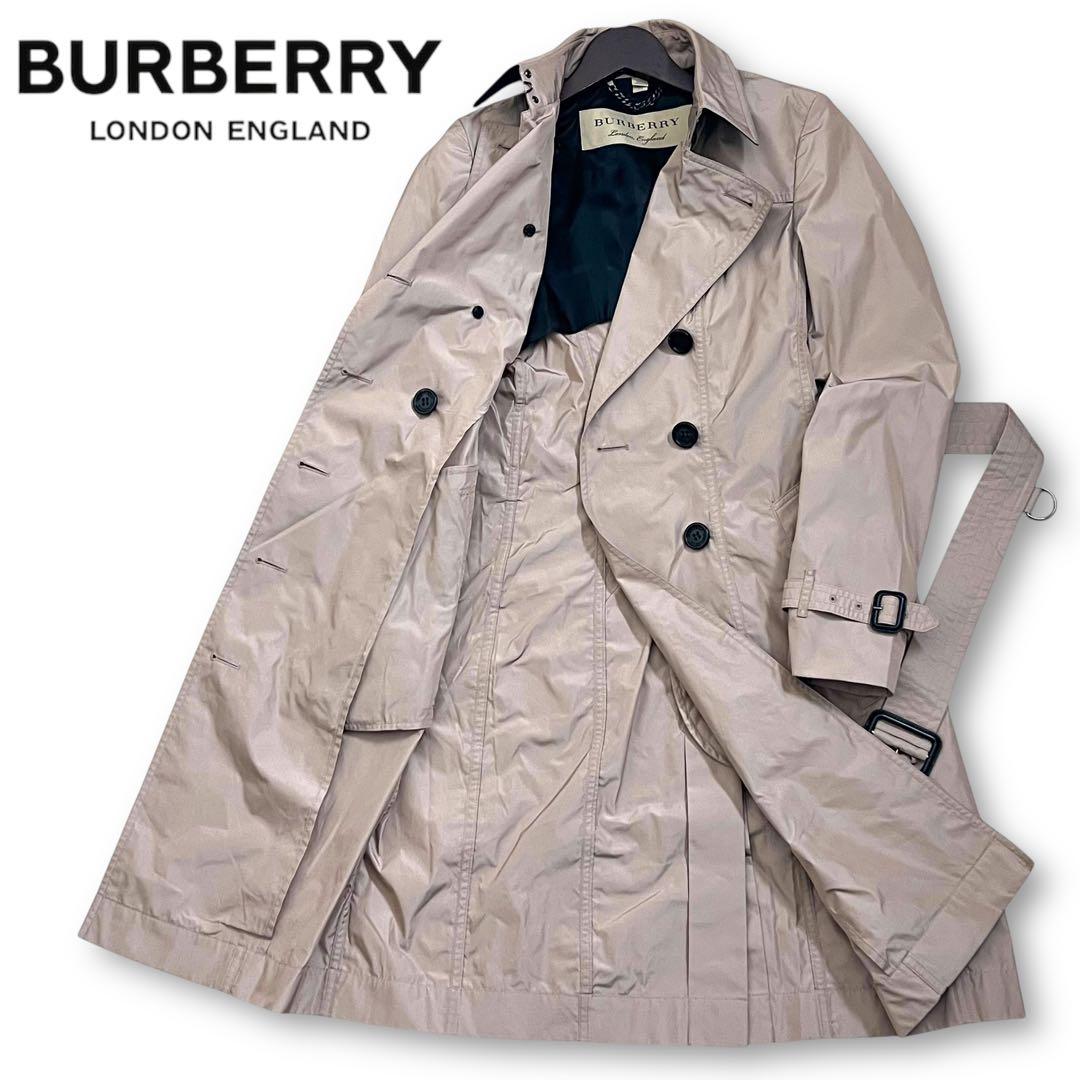 美品　バーバリー　ロンドン　イングランド　ノバチェック　ナイロントレンチコート BURBERRY - バーバリーロンドン トレンチコート 裏地ノバ