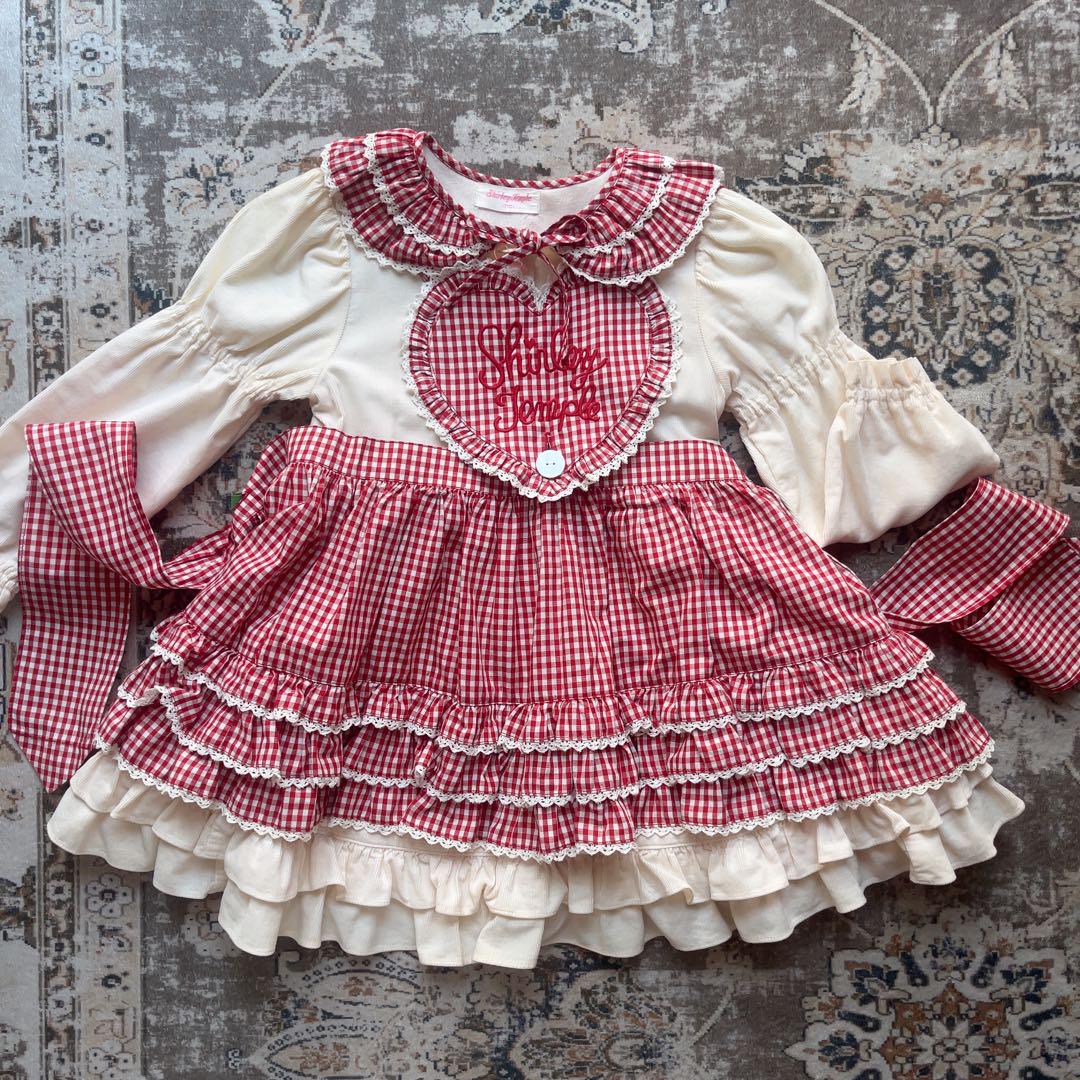 新品未使用タグ付き♡シャーリーテンプル♡ピンクエプロンワンピース♡110長袖 2025年最新】Shirley Temple 子供用ワンピースの人気アイテム
