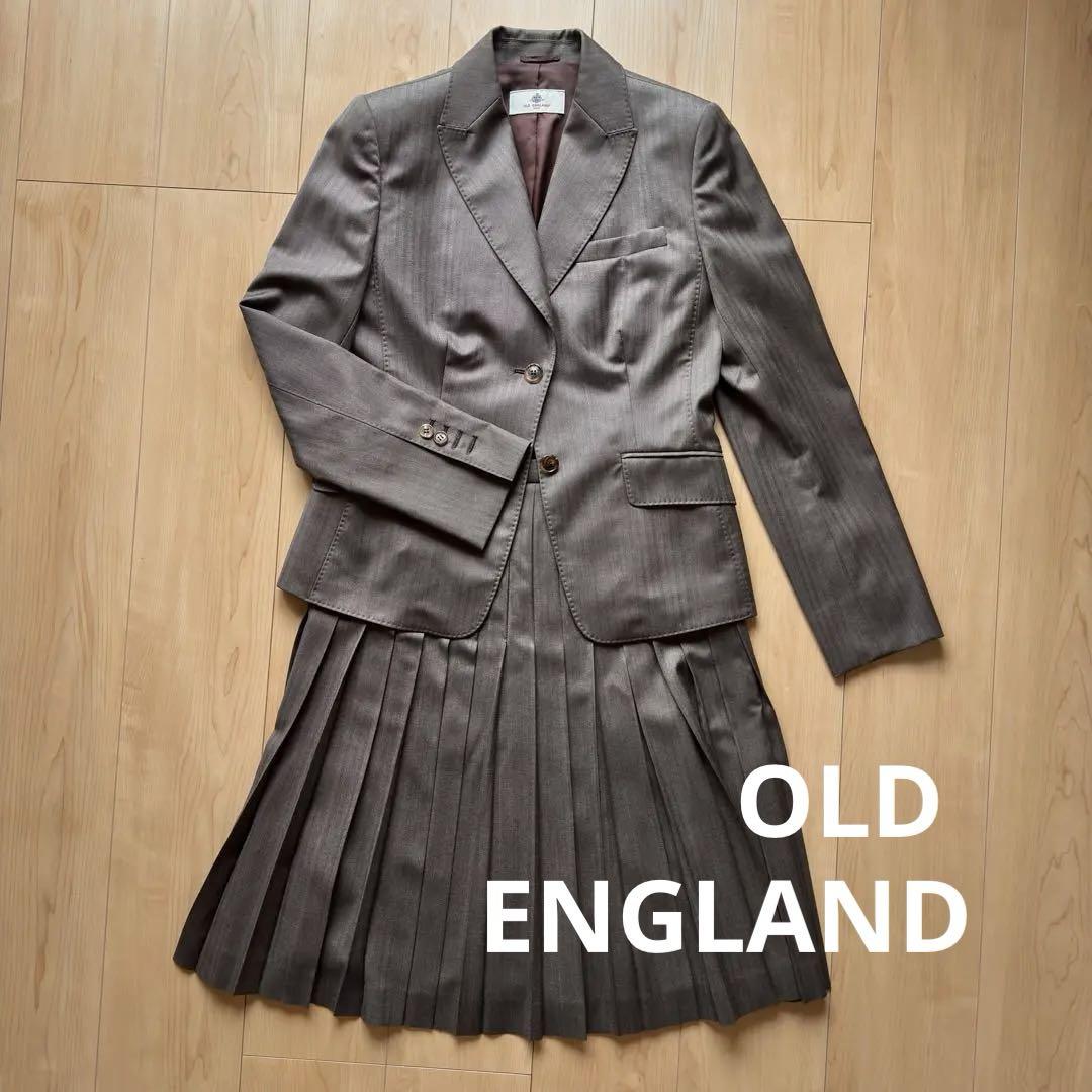 OLD ENGLAND オールドイングランド スカート スーツ 中古美品 オールドイングランド OLD ENGLAND スカートスーツ - 黒