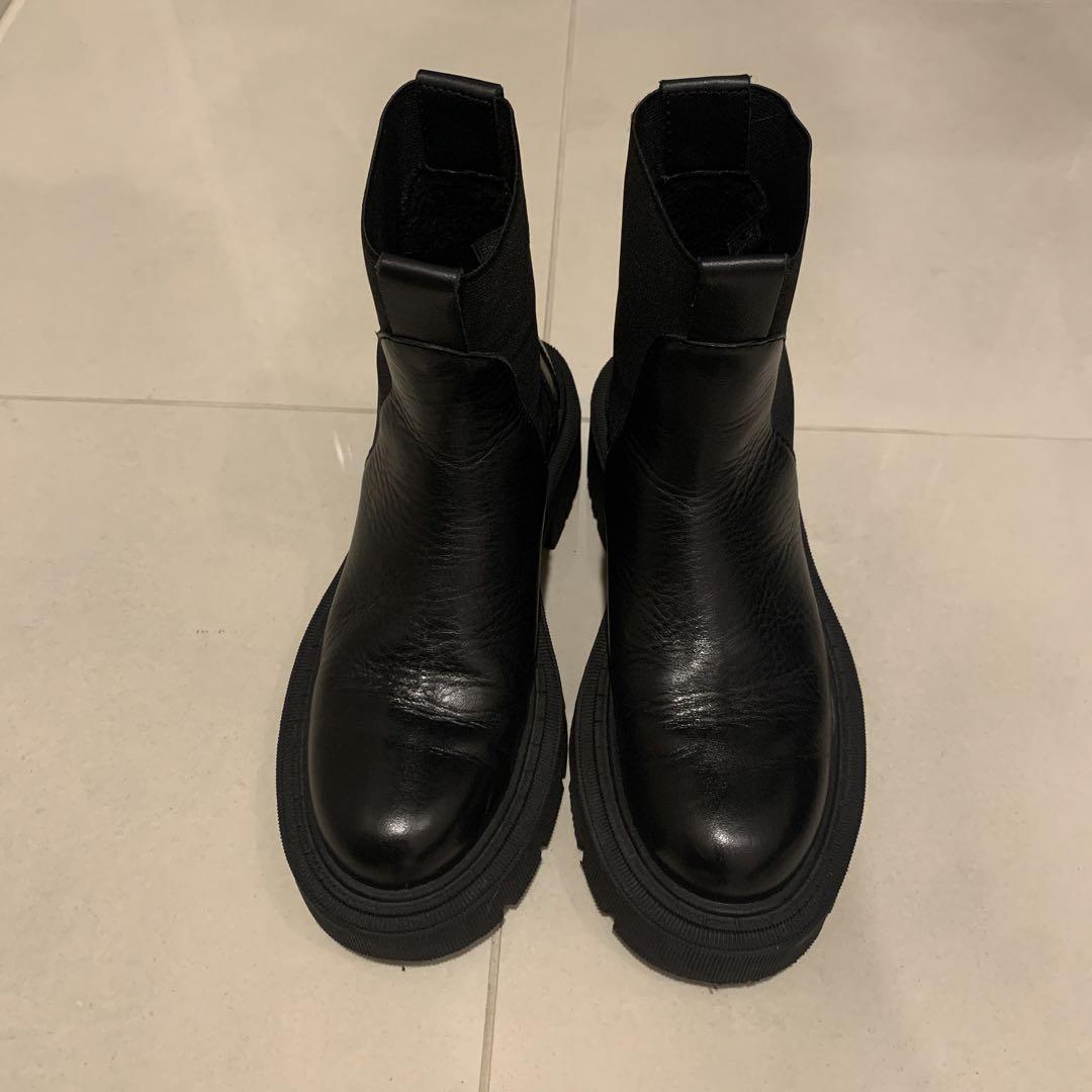 ZARA レザーサイドゴアブーツ （ZARA(ザラ) / サイドゴアブーツ