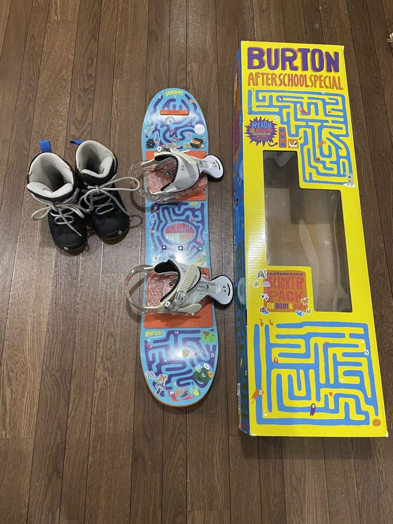 BURTON アフタースクール　90cm 2点セット キッズ用ボード＆ビンディングセット。BURTON SNOWBOARDS。AFTER