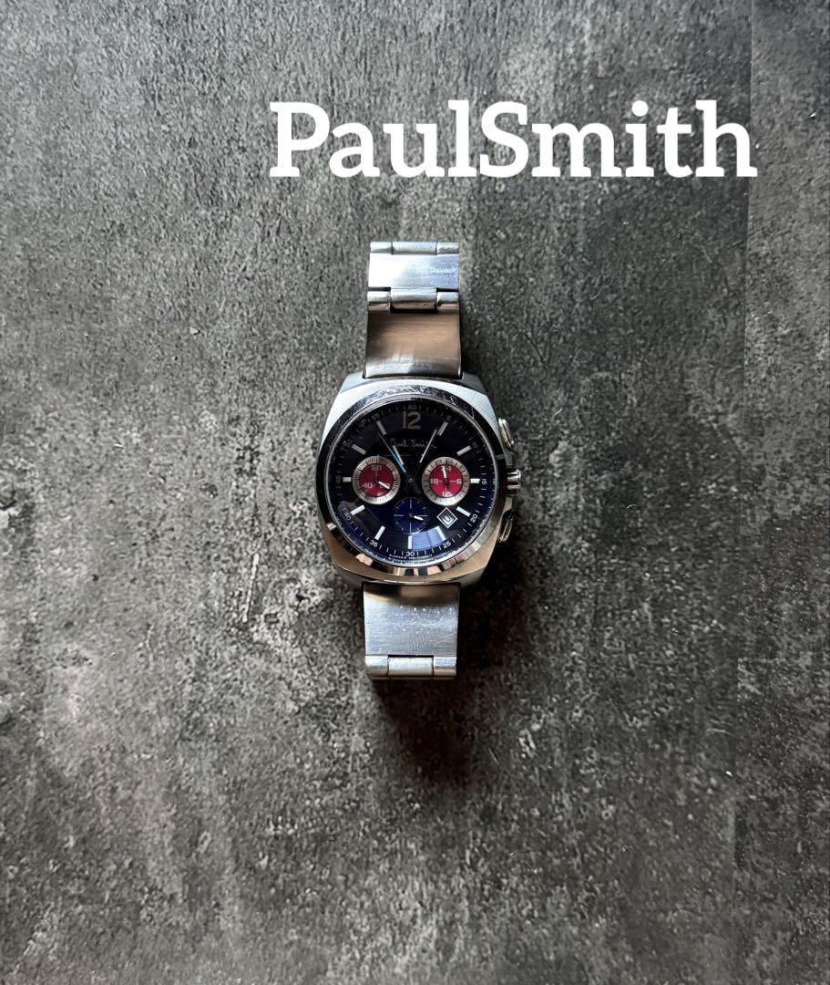 ポールスミス Paul Smith クオーツ クロノグラフ ネイビー ポールスミス Paul Smith クオーツ クロノグラフ ネイビー（Paul