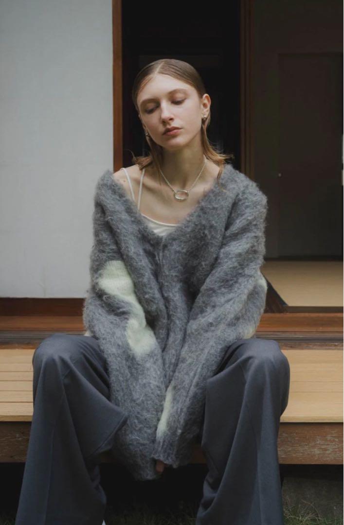 Knuth Marf◆ニット・セーター(厚手)/FREE/ポリエステル/BRD/KM24EAG01 vintage lager knit(unisex)/bordeaux | KNUTH MARF