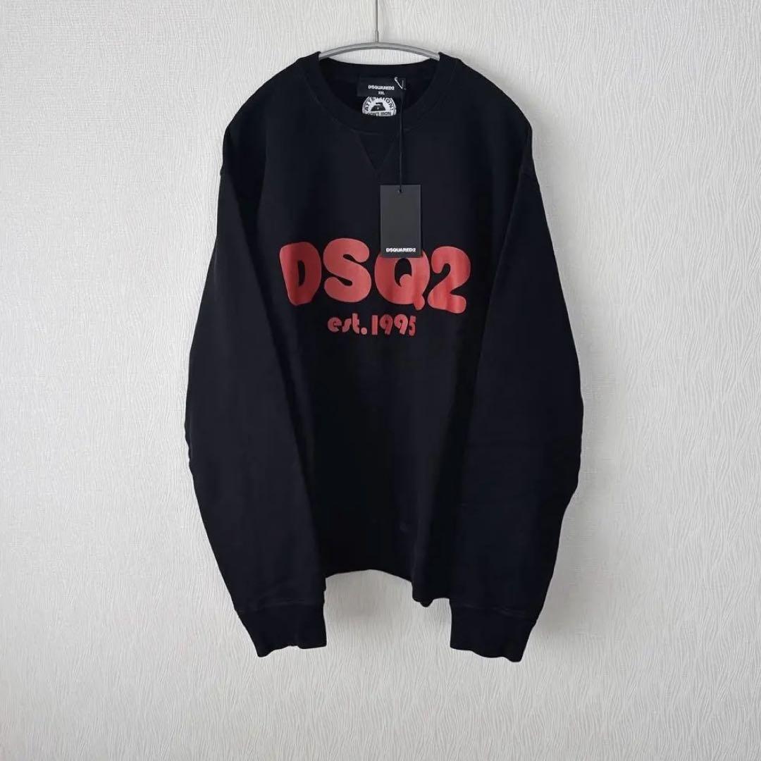 【ユニークで個性的な一着】DSQUARED2 ロゴ スウェット Dsquared2 Crewneck Sweatshirt with Printed Logo S71GU0244