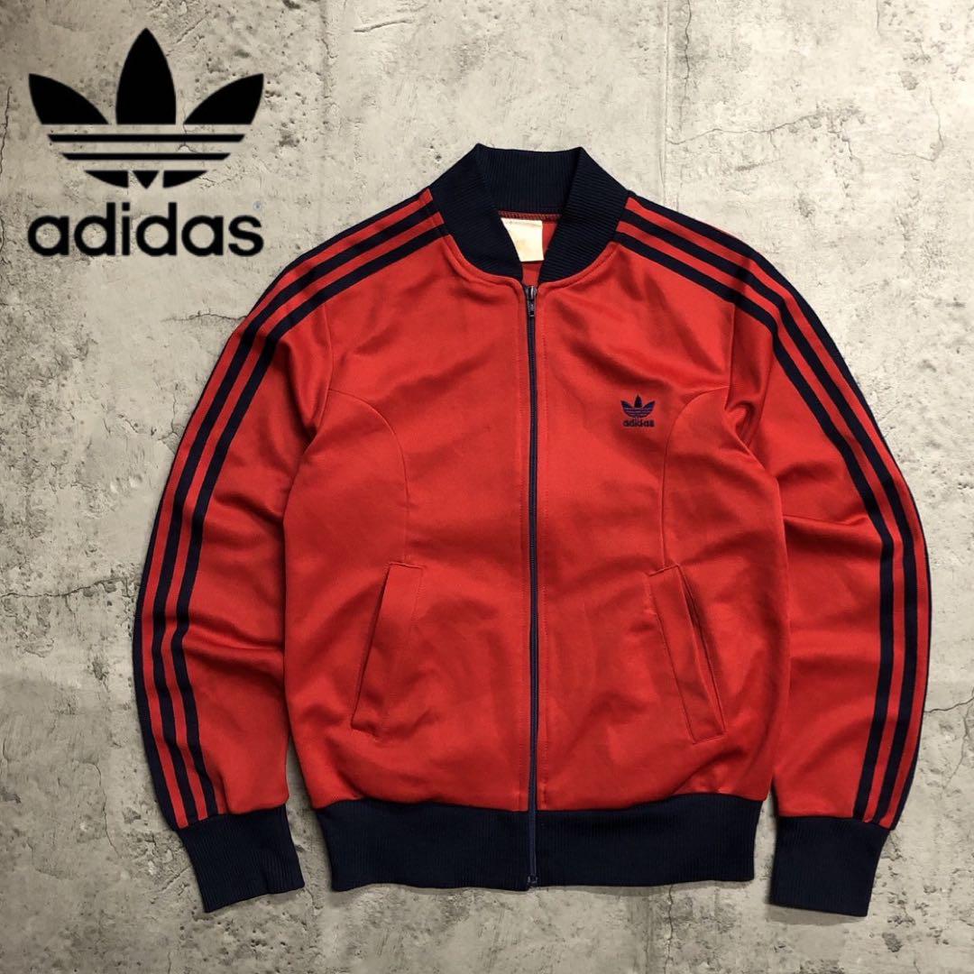 adidas ジャージジャケット　デサント製 adidas アディダス ジャージ トラックジャケット デサント製 80s